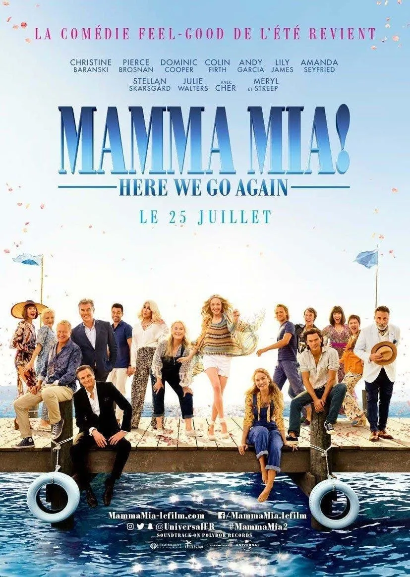 affiche du film Mamma Mia 2 : Here We Go Again